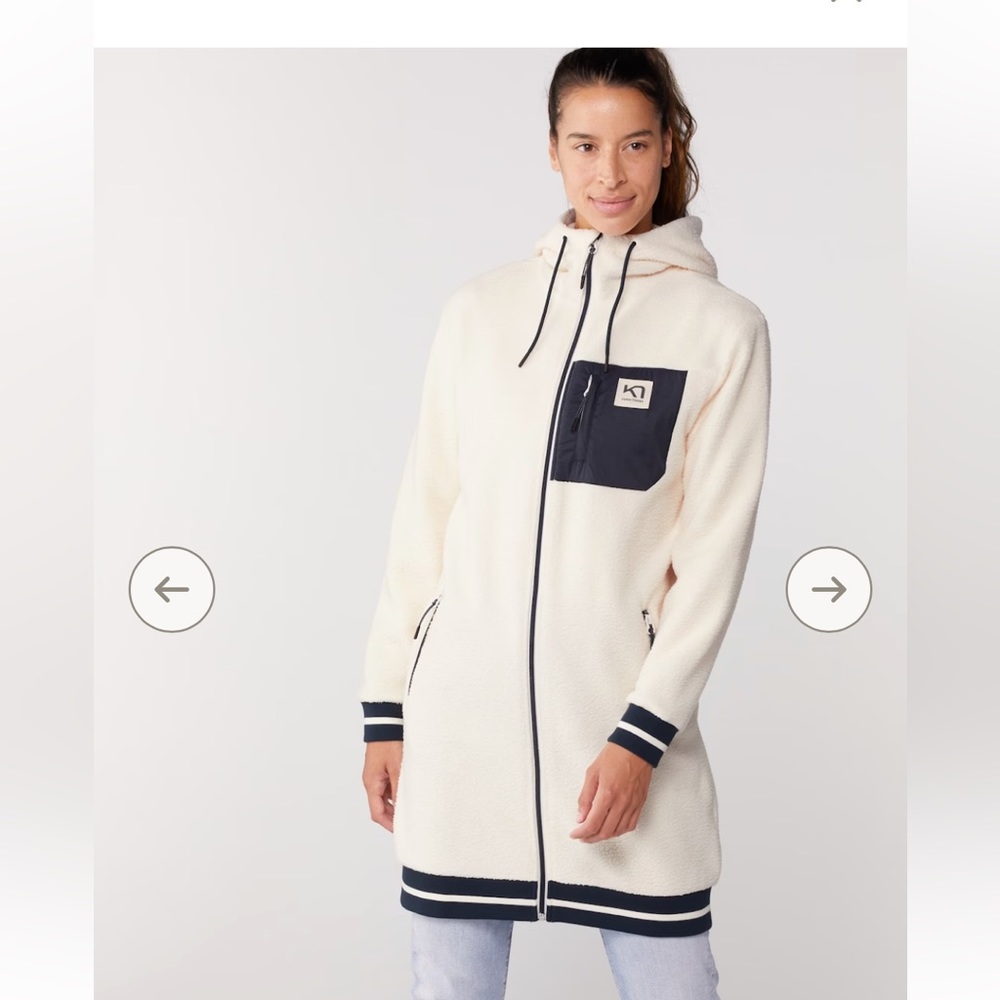 NEW w/o tags, Kari Traa Rothe Long Parka - Women's, size small, Natural white